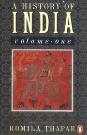 Front cover of A history of India by Romila Thapar