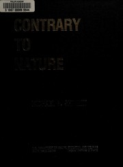 Cover of Contrary to nature by Michael Boris Shimkin