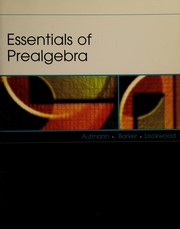 Front cover of Essentials of prealgebra by Richard N. Aufmann