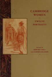 Cover of Cambridge women by Carmen Blacker