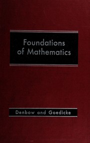 Front cover of Foundations of mathematics by Carl Herbert Denbow