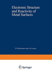 Front cover of Electronic Structure and Reactivity of Metal Surfaces by E. Derouane