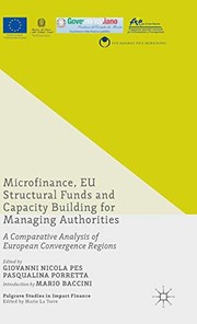 Front cover of Microfinance, EU Structural Funds and Capacity Building for Managing Authorities by Pasqualina Porretta