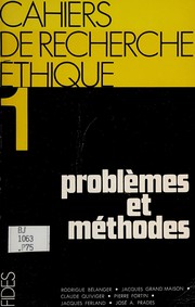 Cover of Problèmes et méthodes by Rodrigue Bélanger