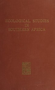Front cover of Ecological studies in southern Africa by David H. S. Davis
