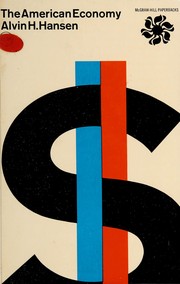 Cover of The American economy by Alvin Harvey Hansen