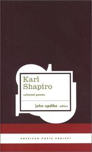 Cover of Selected poems by Karl Jay Shapiro