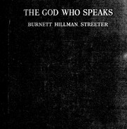Front cover of The God who speaks by Burnett Hillman Streeter
