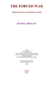 Front cover of Der erzwungene Krieg by David L. Hoggan