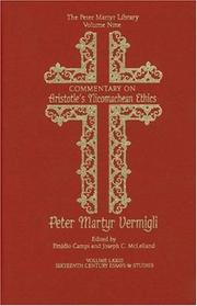 Cover of Commentary on Aristotle's Nicomachean ethics by Pietro Martire Vermigli