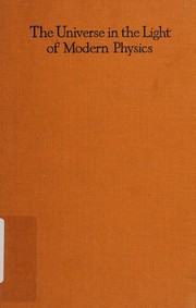 Front cover of The universe in the light of modern physics by Max Planck