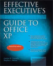 Front cover of Effective executive's guide to Office XP by Carolyn M. Connally