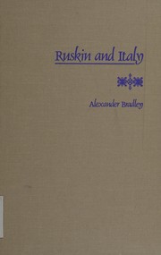 Front cover of Ruskin and Italy by Alexander Bradley
