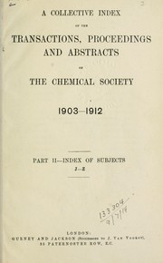 Cover of Journal by Chemical Society (Great Britain)