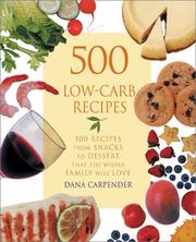 Front cover of 500 Low-Carb Recipes by Dana Carpender