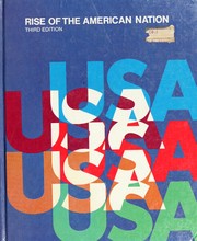 Front cover of Rise of the American Nation by Lewis Paul Todd