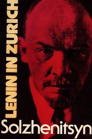 Cover of Lenin in Zurich by Александр Исаевич Солженицын