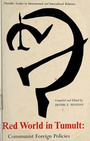 Front cover of Red world in tumult by Pentony, DeVere Edwin