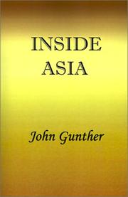 Cover of Inside Asia by John Gunther