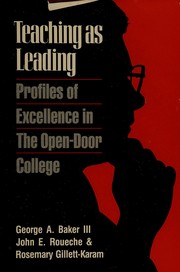Cover of Teaching as leading by Baker, George A.