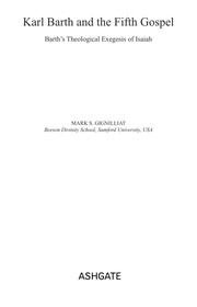 Front cover of Karl Barth and the Fifth Gospel by Mark S. Gignilliat