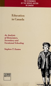 Front cover of Education in Canada by Stephen T. Easton