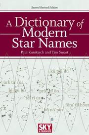 Front cover of A dictionary of modern star names by Paul Kunitzsch