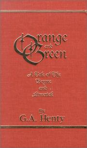 Front cover of Orange and green by G. A. Henty