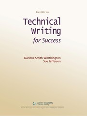 Front cover of Technical writing for success by Darlene Smith-Worthington
