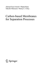 Front cover of Carbon-based membranes for separation processes by Ahmad Fauzi Ismail