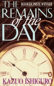 Front cover of The Remains of the Day by Kazuo Ishiguro