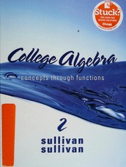 Front cover of College algebra by Michael Joseph Sullivan Jr.