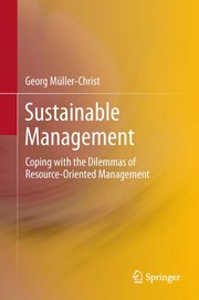 Front cover of Sustainable Management by Georg Müller-Christ