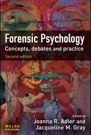 Front cover of Forensic psychology by Joanna R. Adler