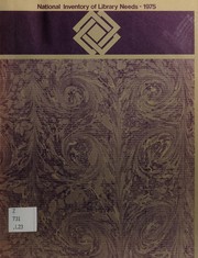 Front cover of National inventory of library needs, 1975 by Boyd Ladd