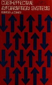 Cover of Cost-effective information systems by Burton J. Cohen