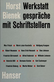 Front cover of Werkstattgespräche mit Schriftstellern by Horst Bienek