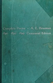 Cover of Complete poems by A. E. Housman
