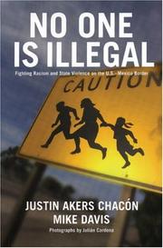 Front cover of No one is illegal by Justin Akers Chacon
