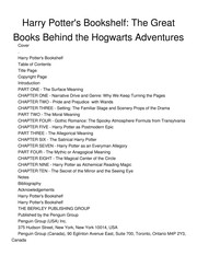 Cover of Harry Potter's bookshelf by John Granger