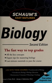 Front cover of Schaum's easy outline of biology by George Fried