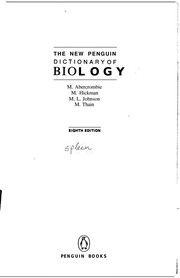 Front cover of PENGUIN DICTIONARY OF BIOLOGY by Thain, M. (Michael)