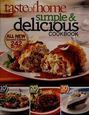 Front cover of Taste of home simple & delicious cookbook by Catherine Cassidy