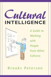 Cover of Cultural Intelligence by Brooks Peterson