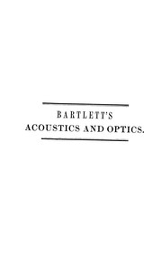 Front cover of Elements of natural philosophy by W. H. C. Bartlett
