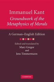 Cover of Groundwork of the metaphysics of morals by Immanuel Kant