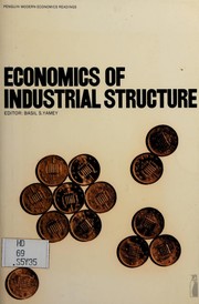Front cover of Economics of industrial structure by Basil S. Yamey