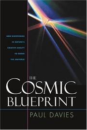 Cover of The cosmic blueprint by Paul Davies