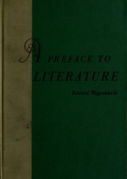 Front cover of A preface to literature by Edward Wagenknecht