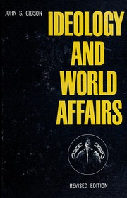 Front cover of Ideology and world affairs by John Schuyler Gibson